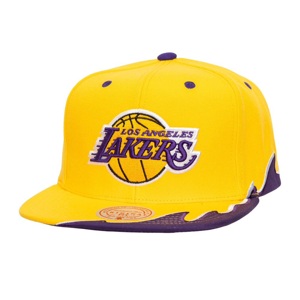NBA Los Angeles Lakers Mitchell &amp; Ness Rising Tide Snapback Hat - Gold