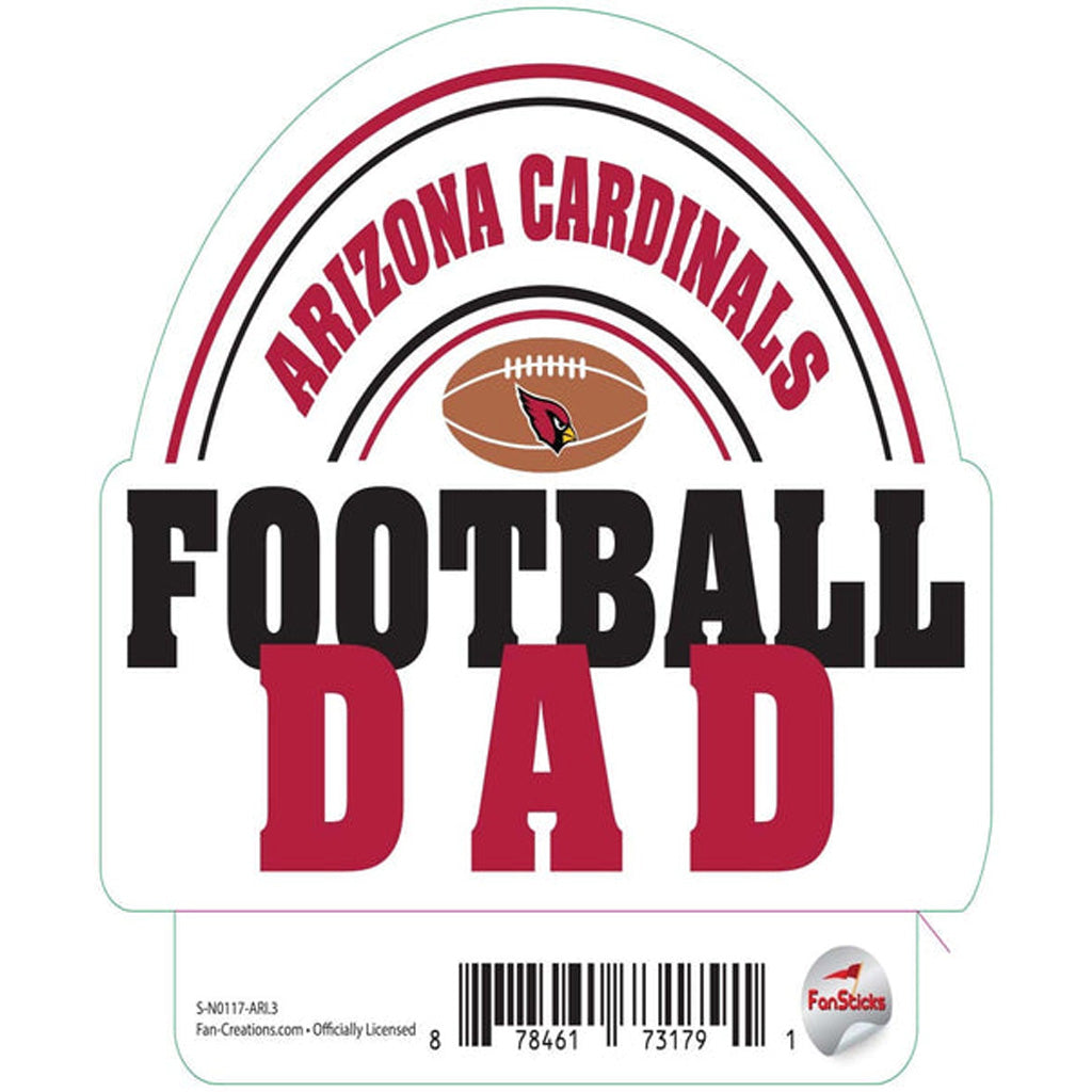 NFL Arizona Cardinals Fan Creations Dad Sticker