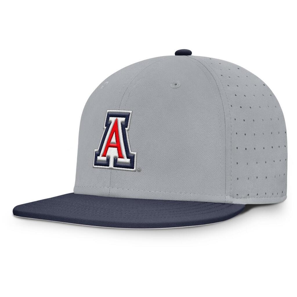 NCAA Arizona Wildcats Nike Two-Tone Primary Logo Aerobill Fitted Hat - Gray