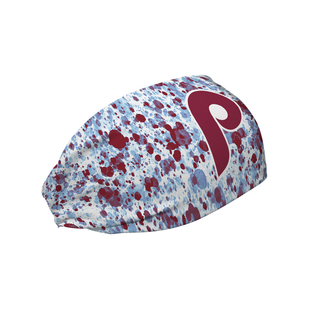 MLB Philadelphia Phillies Vertical Athletics Cooperstown Paint Splatter Headband