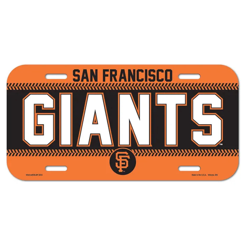 MLB San Francisco Giants WinCraft License Plate