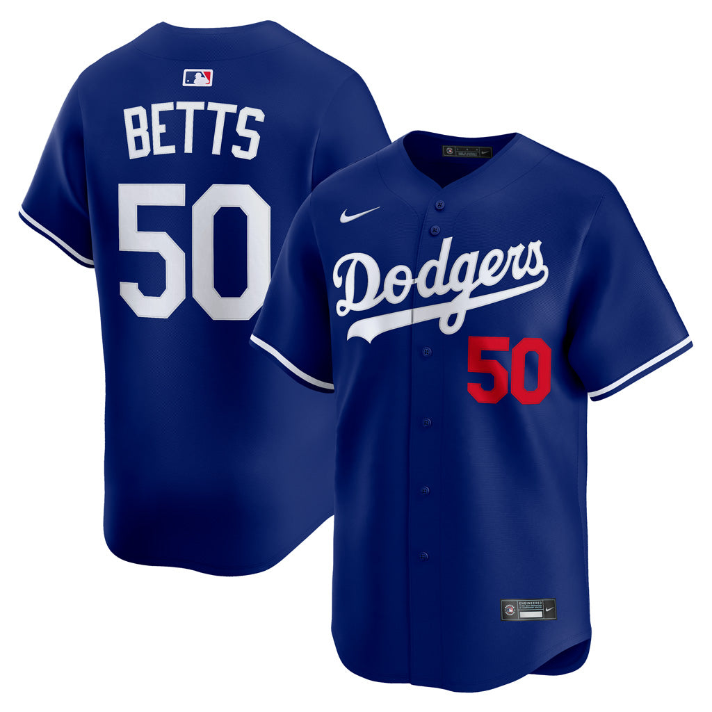 MLB Los Angeles Dodgers Mookie Betts Nike Alternate 2 Limited Jersey - Blue