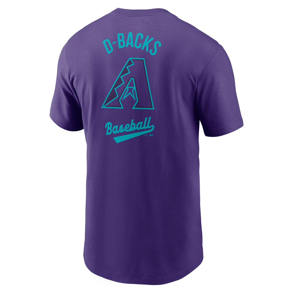 MLB Arizona Diamondbacks Nike 2025 City Connect 2-Hit Cotton T-Shirt - Purple