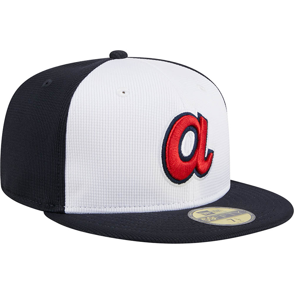 MLB Atlanta Braves New Era 2025 Batting Practice 59FIFTY Fitted Hat - White