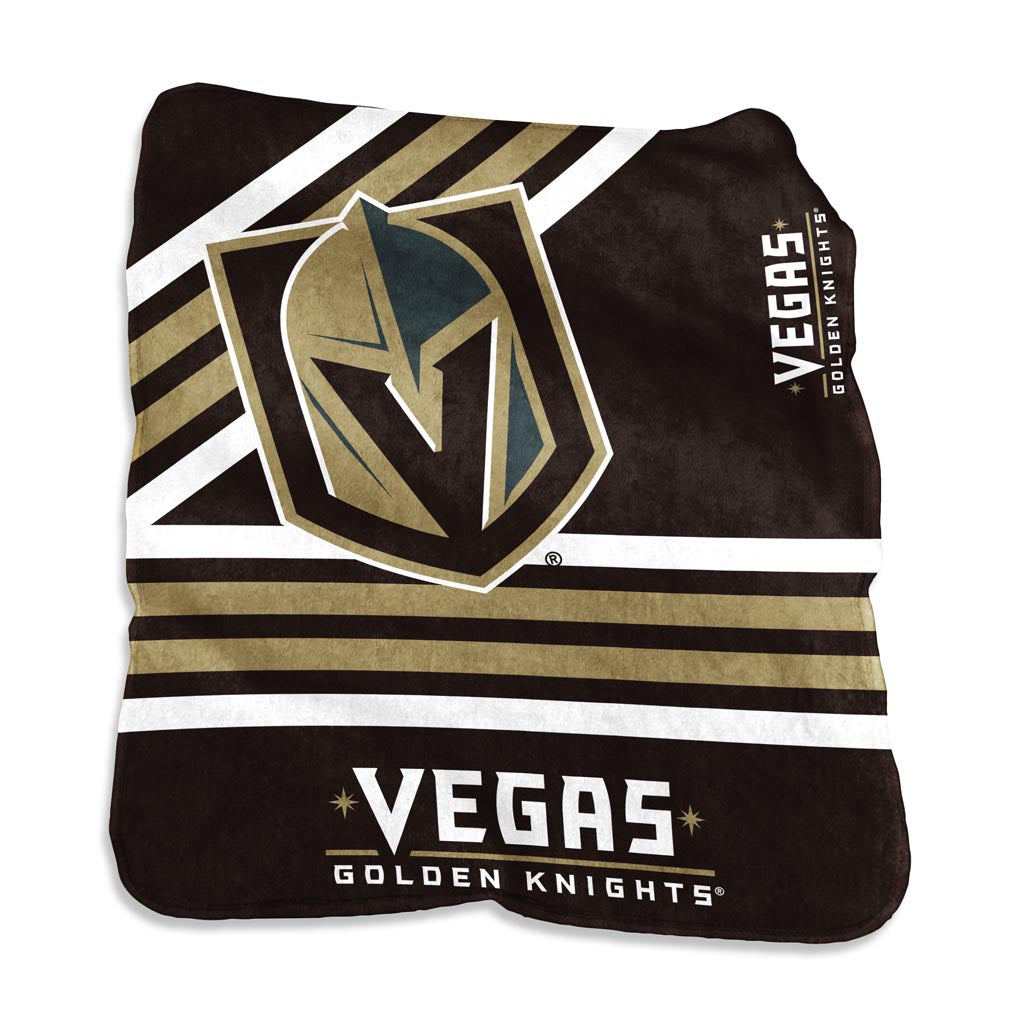 NHL Vegas Golden Knights Logo Brands 50" x 60" Raschel Blanket - Black
