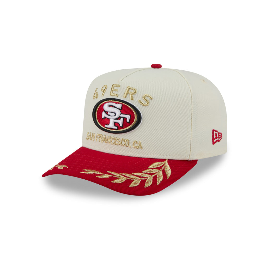 NFL San Francisco 49ers New Era 2025 Draft 9FIFTY A-Frame Hat - Chrome