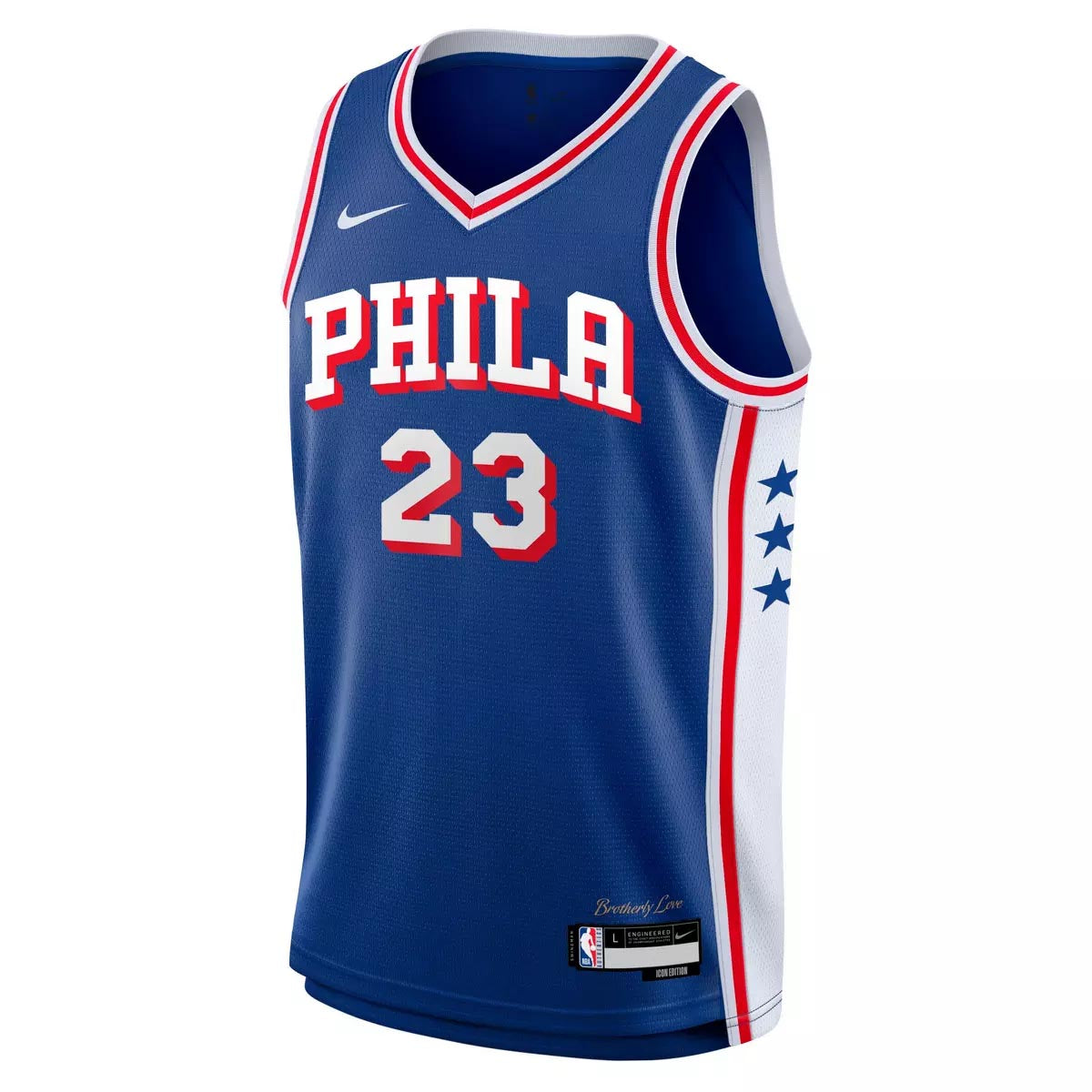 NBA Philadelphia 76ers Lebron James Youth Nike Icon Jersey- Blue