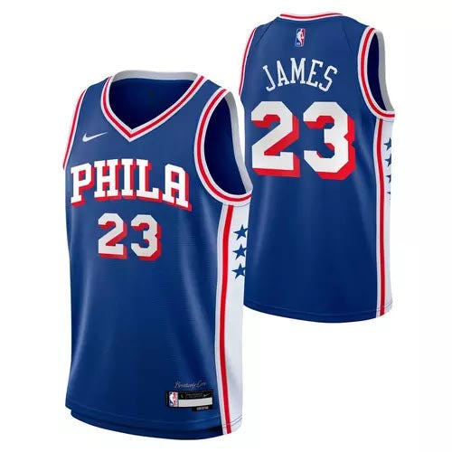 NBA Philadelphia 76ers Lebron James Youth Nike Icon Jersey- Blue
