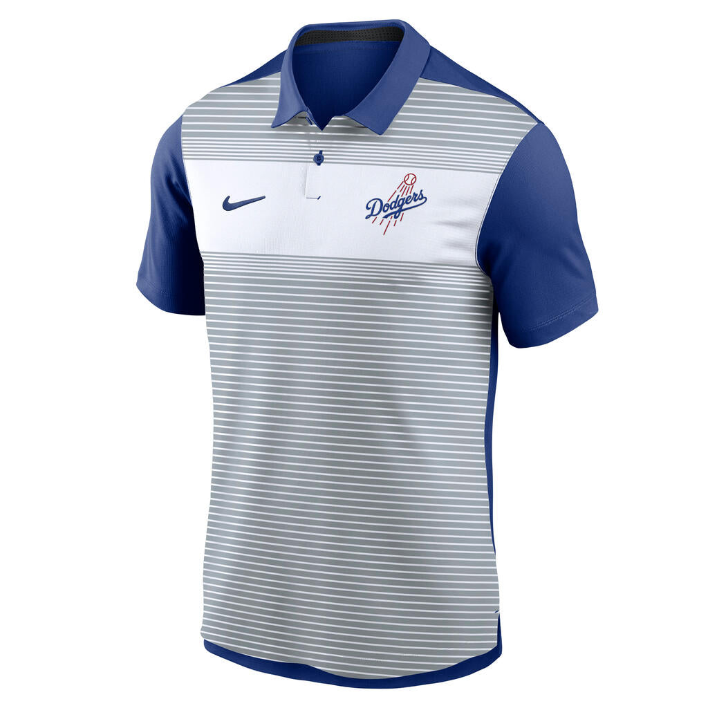 MLB Los Angeles Dodgers Nike Striped Vapor Polo - Blue