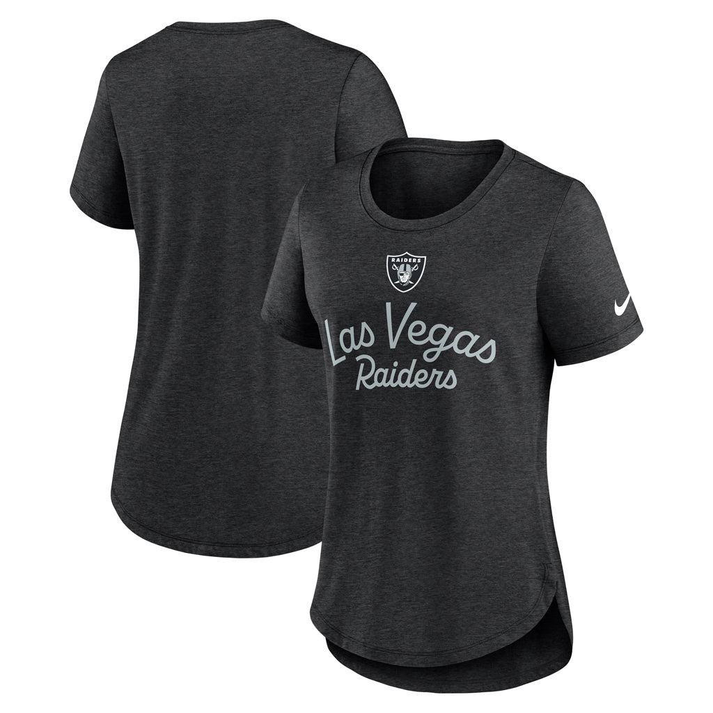 NFL Las Vegas Raiders Women's Nike Fashion Triblend T-Shirt - Black