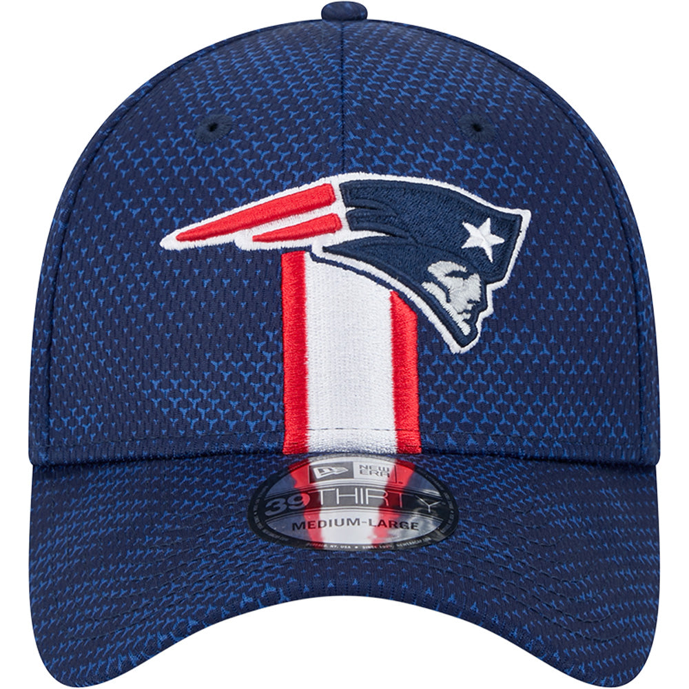 NFL New England Patriots New Era 2024/25 Sideline 39THIRTY Flex Fit Hat - Navy