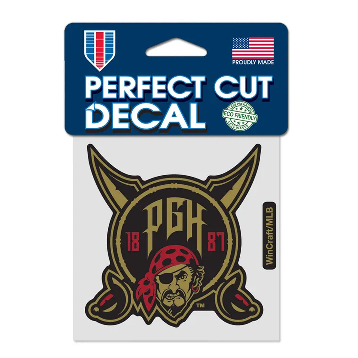MLB Pittsburgh Pirates Wincraft City Connect 2026 4x4 Decal