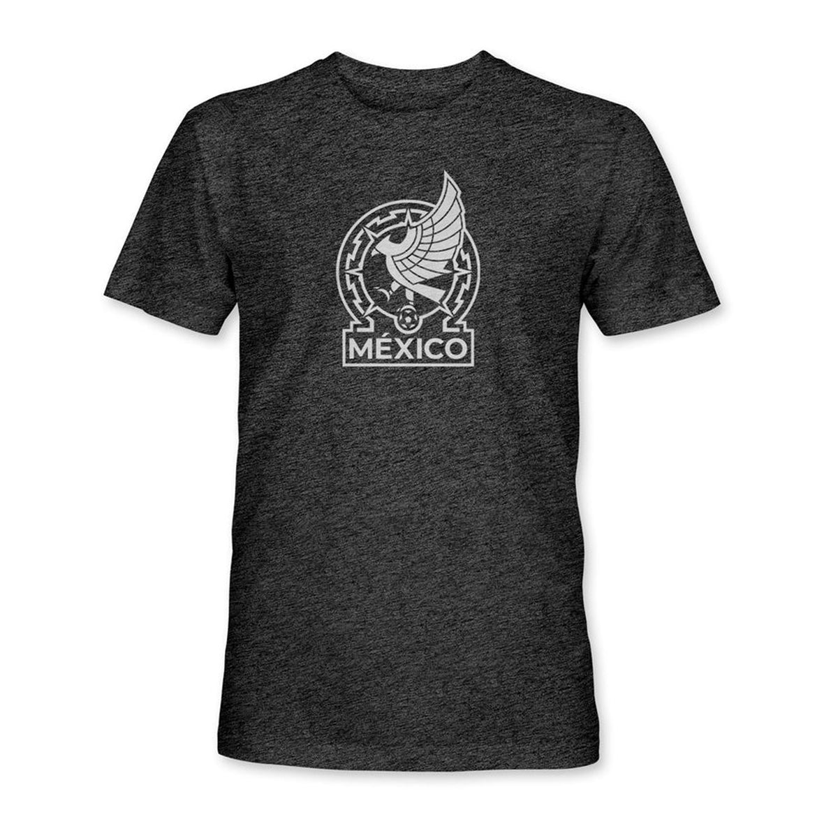Mexico National Team 1863 FC Team Logo Vintage Twist Triblend T-Shirt- Heather Black