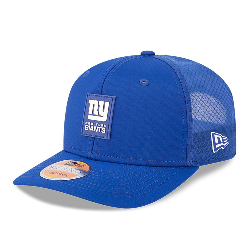 NFL New York Giants New Era 2025 Sideline 9SEVENTY Stretch-Snapback Hat - Blue