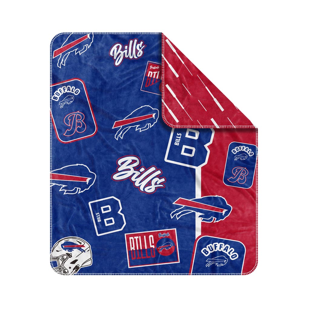 NFL Buffalo Bills Logo Brands Dream Weave Blanket - Blue
