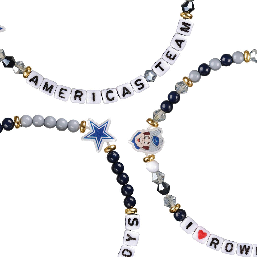 NFL Dallas Cowboys FOCO 3-Pack Friendship Bracelet