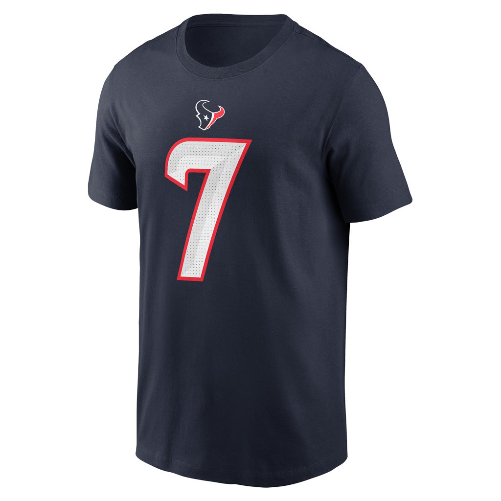 NFL Houston Texans CJ Stroud Nike Name & Number T-Shirt - Navy