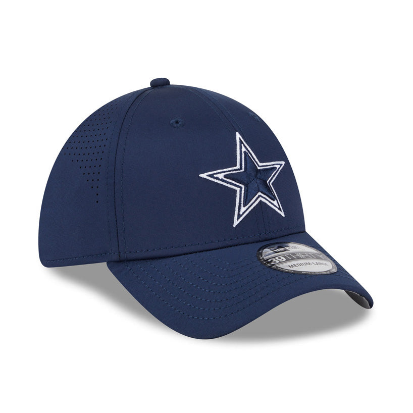 NFL Dallas Cowboys New Era Mid Perf 39THIRTY Flex Fit Hat - Navy