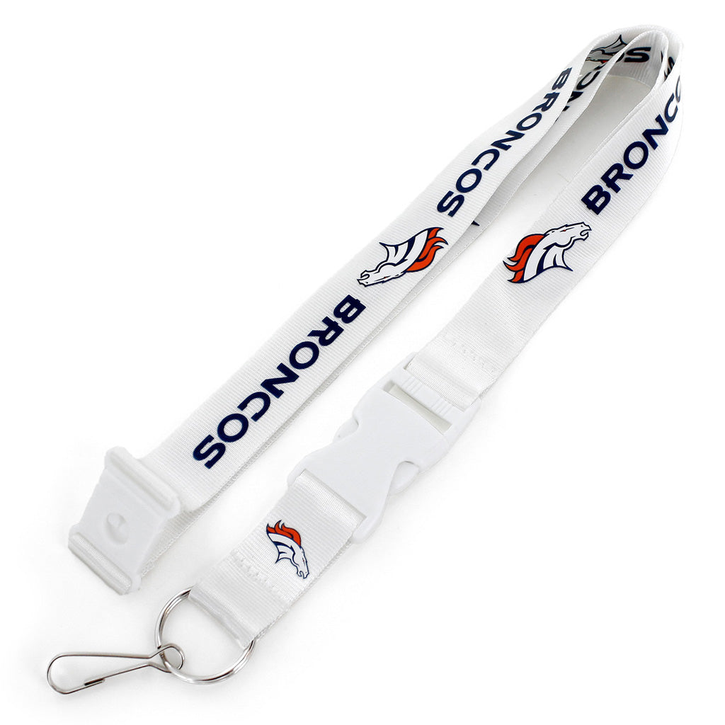 NFL Denver Broncos Aminco Lanyard - White