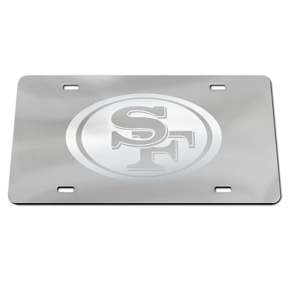 NFL San Francisco 49ers WinCraft Frosted License Plate