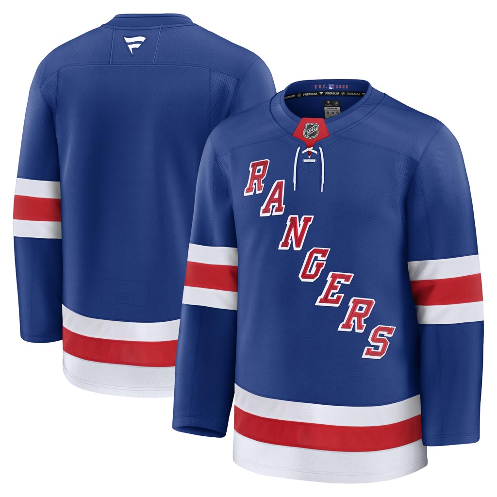NHL New York Rangers Fanatics Home Premium Jersey - Blue