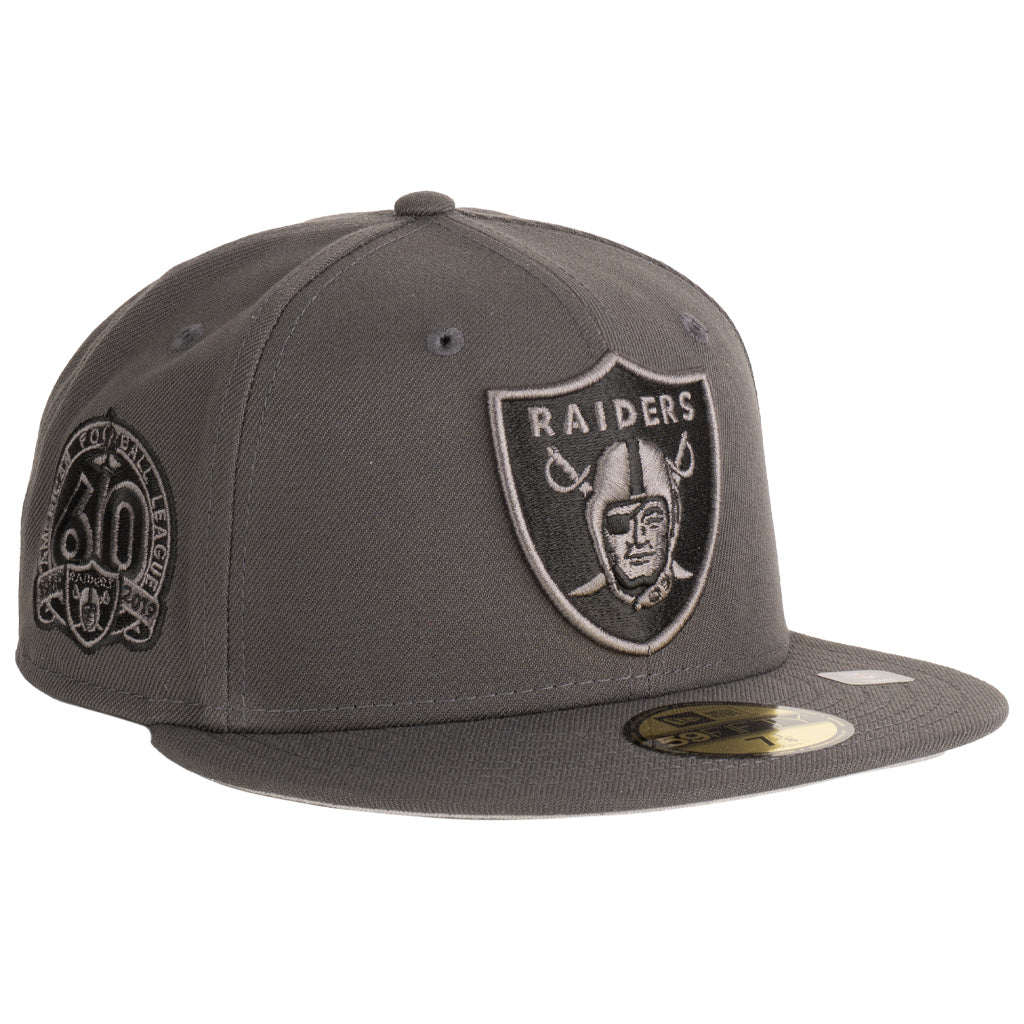 NFL Las Vegas Raiders New Era Tonal Graphite 59FIFTY Fitted Hat - Graphite