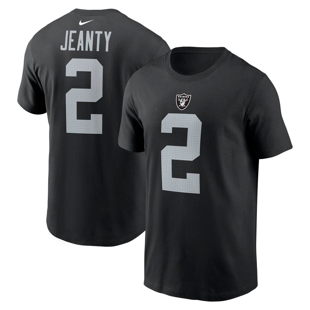 NFL Las Vegas Raiders Ashton Jeanty Nike Name & Number T-Shirt - Black
