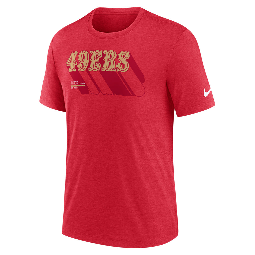 NFL San Francisco 49ers Nike Script Trail Triblend T-Shirt - Red