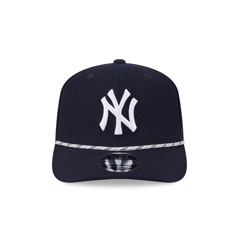 MLB New York Yankees New Era Multicolor Rope 9SEVENTY Stretch-Snapback Hat - Navy