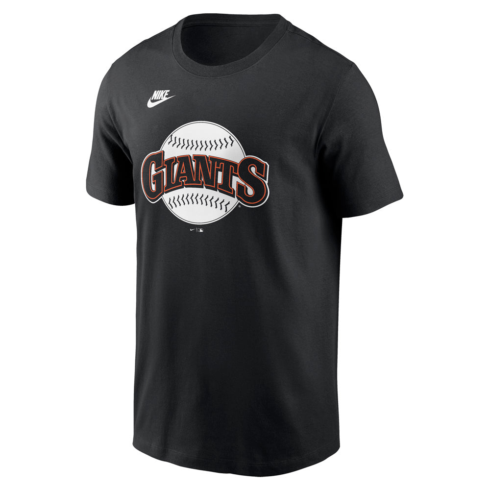 MLB San Francisco Giants Nike Cooperstown Team Logo T-Shirt - Black