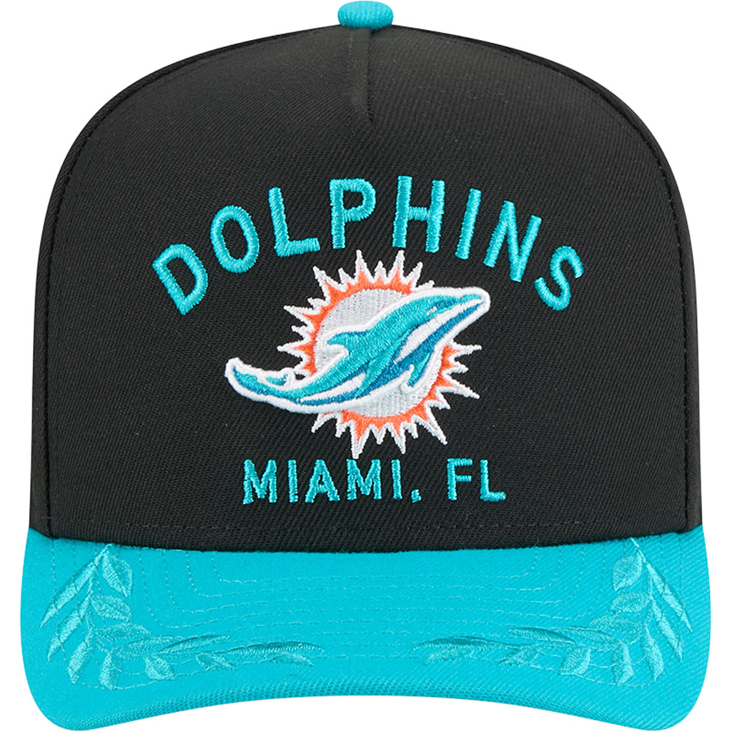 NFL Miami Dolphins New Era 2025 Draft 9FIFTY A-Frame Hat - Black