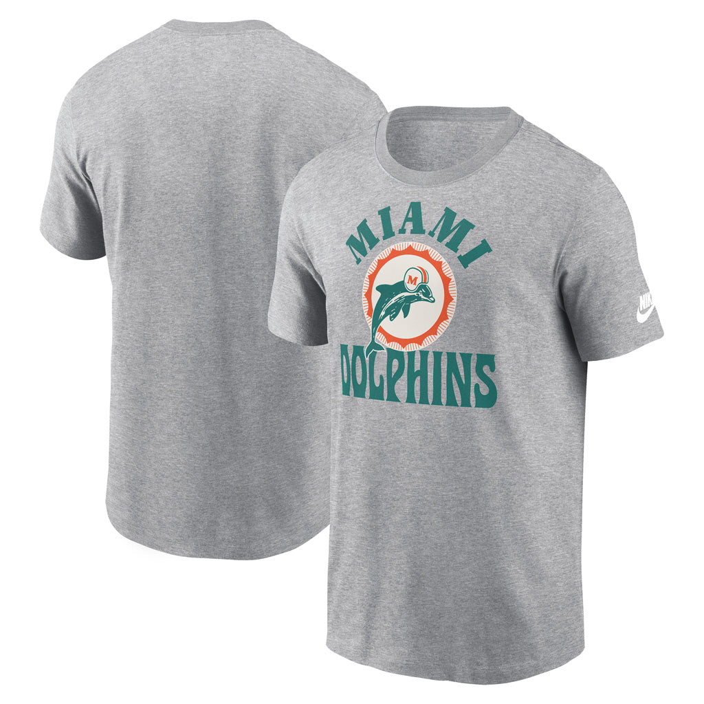 NFL Miami Dolphins Nike Groove Essential T-Shirt - Gray