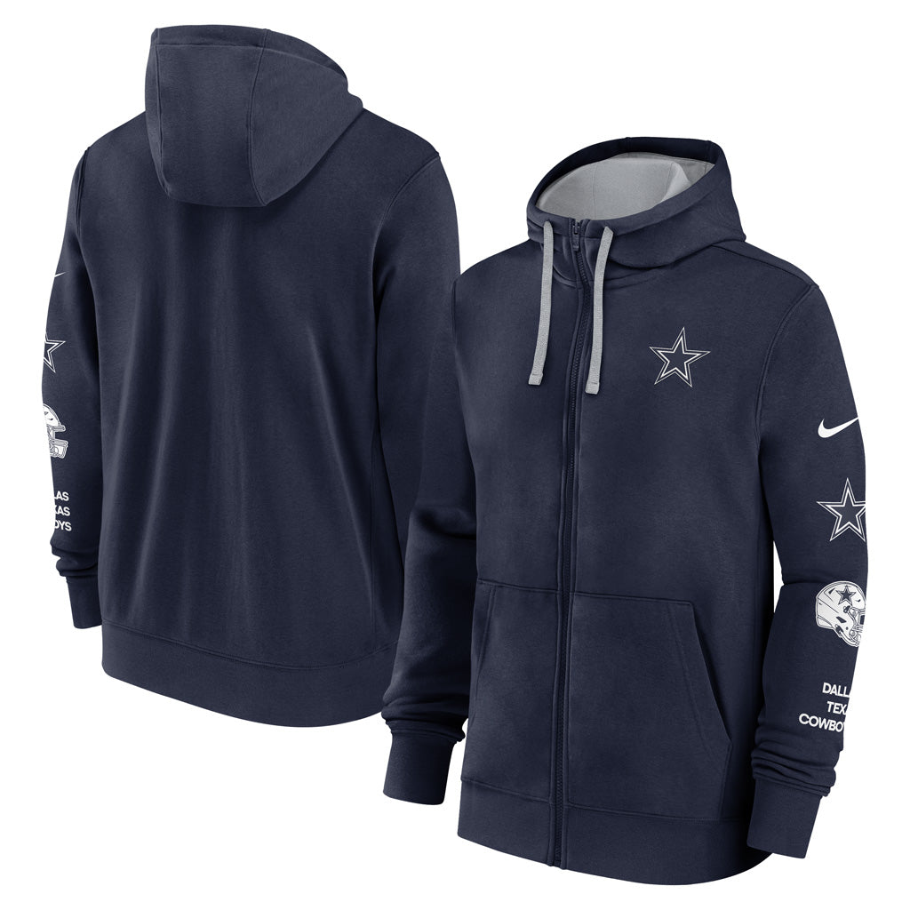 NFL Dallas Cowboys Nike Mulit Logo Full Zip Hoodie