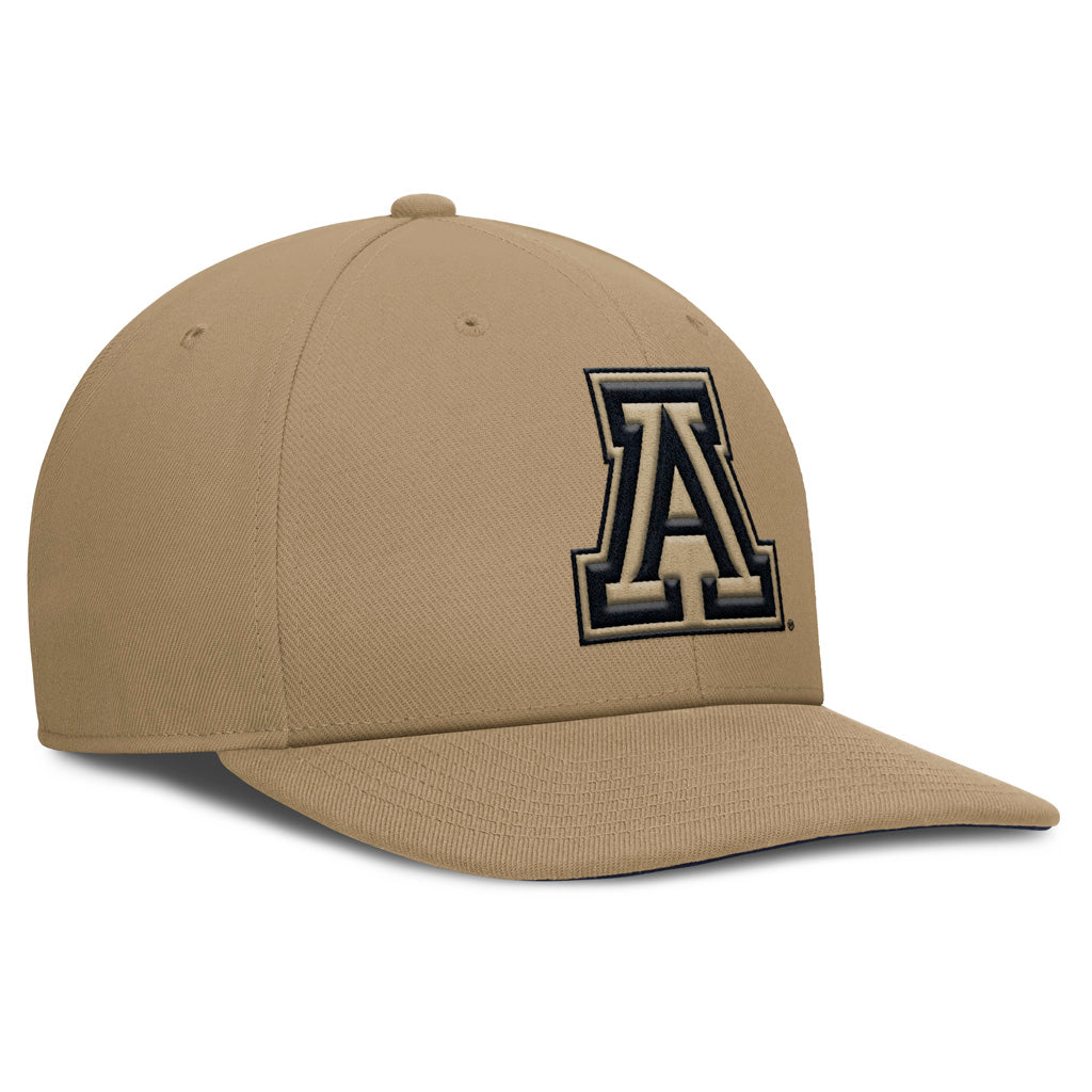 NCAA Arizona Wildcats Nike Tonal Primary Logo Snapback Hat - Khaki