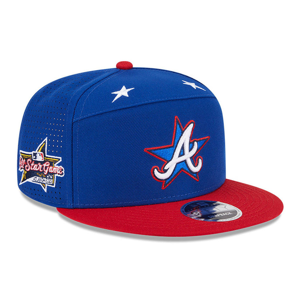 MLB Atlanta Braves New Era 2025 All Star Game Workout 9FIFTY Split Panel Snapback Hat - Blue