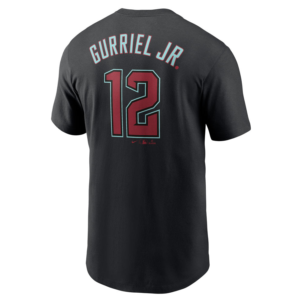 MLB Arizona Diamondbacks Lourdes Gurriel Jr. Nike FUSE Alternate Name & Number T-Shirt - Black