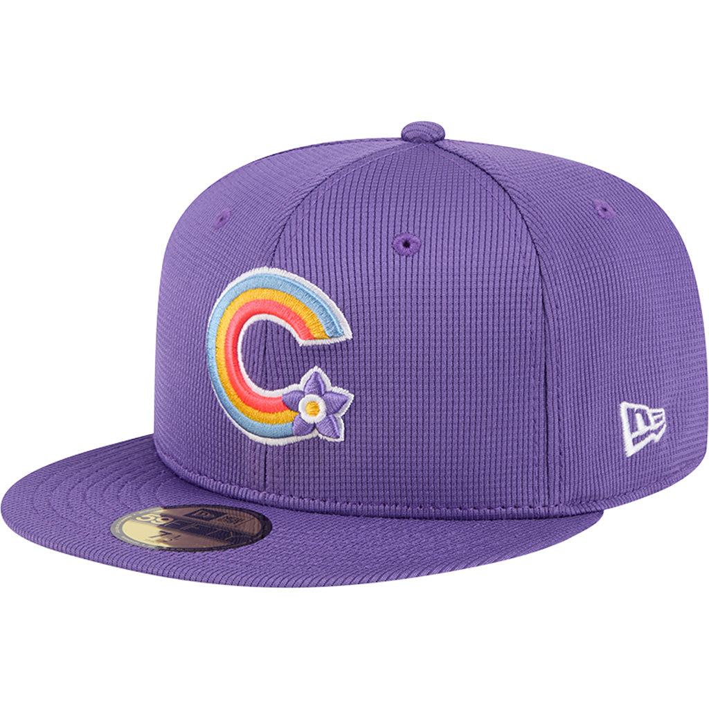 MLB Colorado Rockies New Era 2025 City Connect Batting Practice 59FIFTY Fitted Hat - Purple