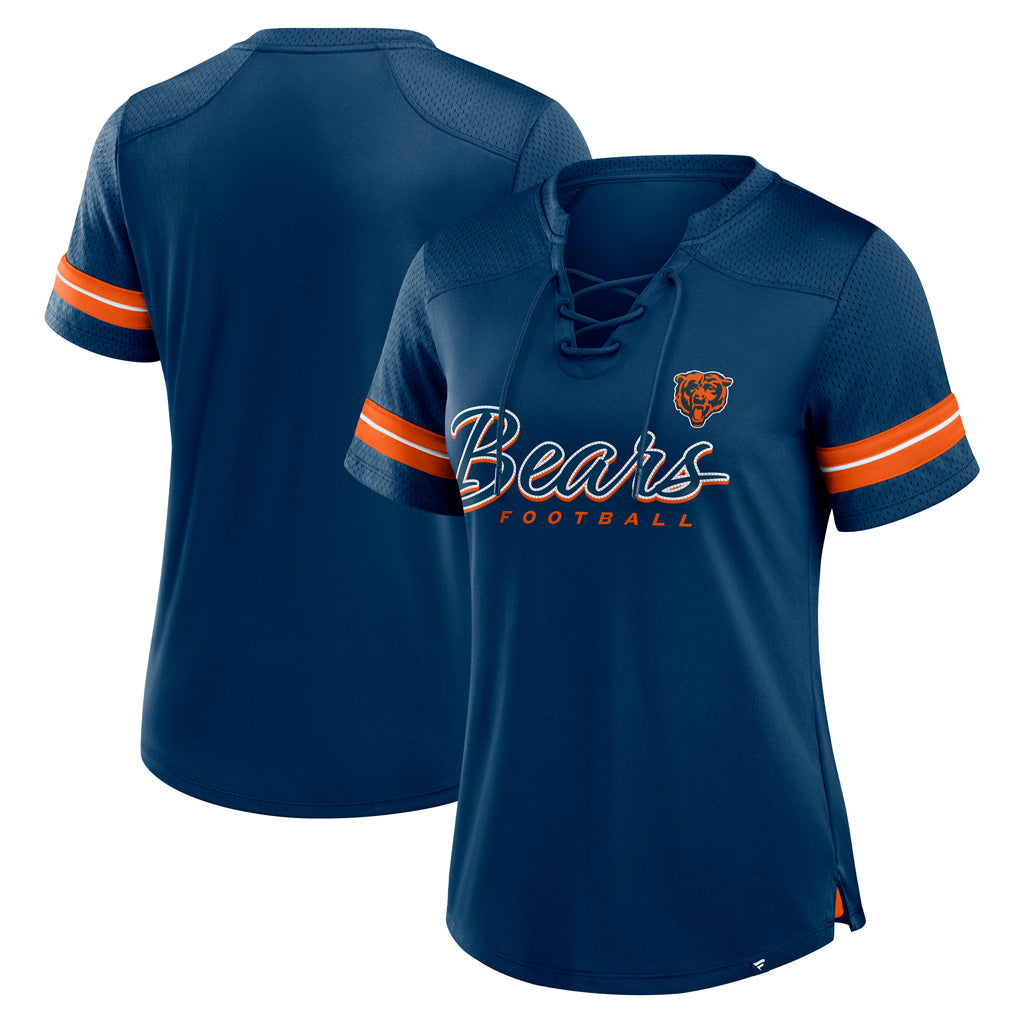 NFL Chicago Bears Fanatics Women's Play Script Lace-Up Top