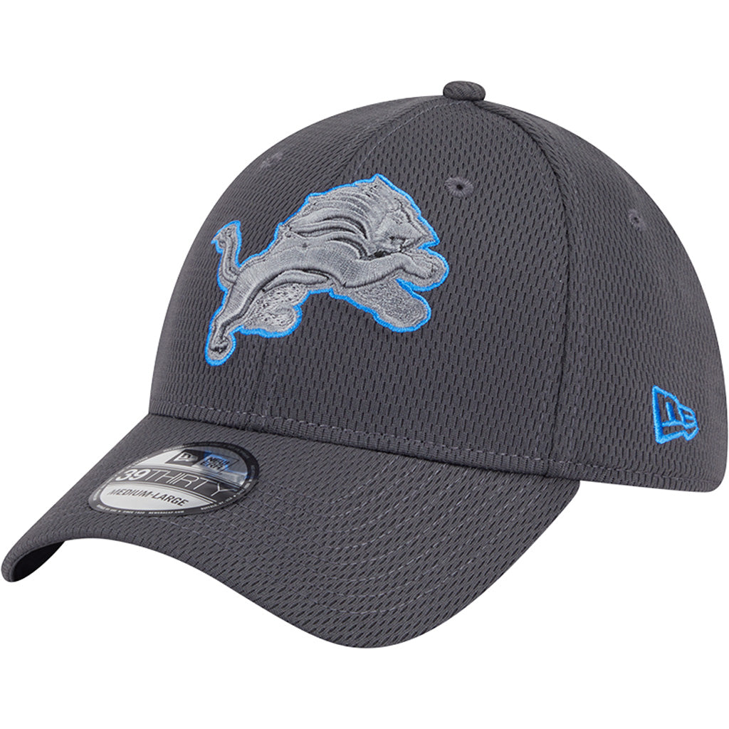 NFL Detroit Lions New Era Tonal Graphite 39THIRTY Flex Fit Hat - Graphite