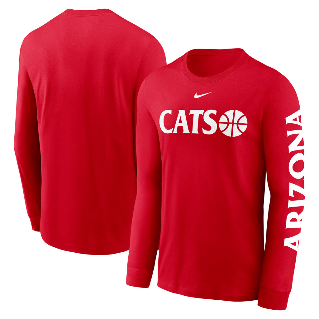 NCAA Arizona Wildcats Nike Basketball Essential Long Sleeve T-Shirt - Red