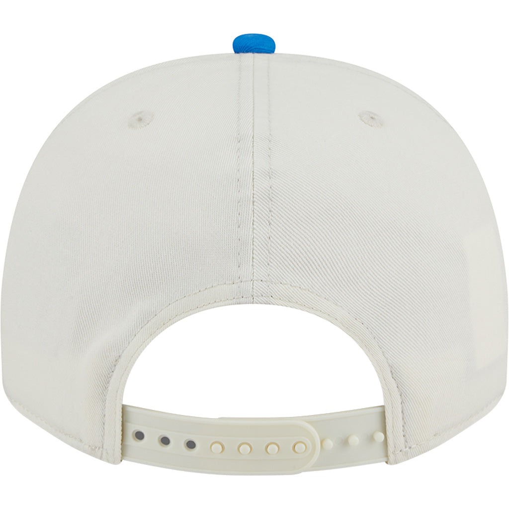 NFL Detroit Lions New Era Chainstitch Two-Tone 9FIFTY A-Frame Snapback Hat - Cream