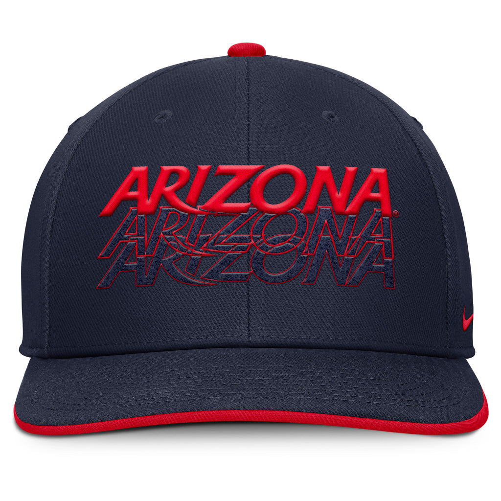 NCAA Arizona Wildcats Nike Repeat Outline Snapback Hat - Navy