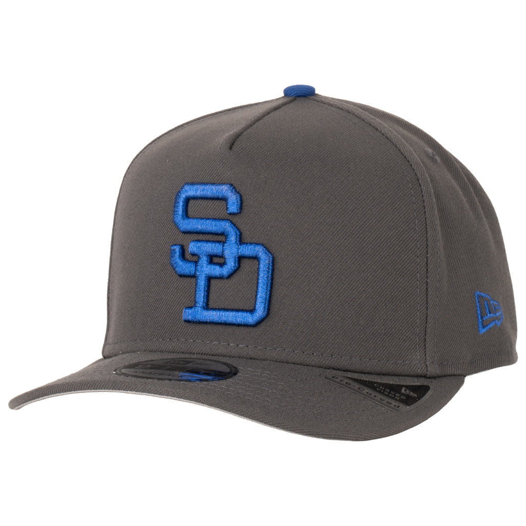 MLB San Diego Padres New Era Azurite 9FIFTY A-Frame Snapback Hat - Graphite
