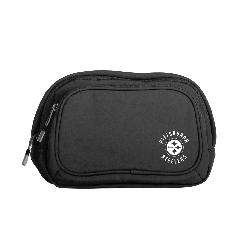 NFL Pittsburgh Steelers Logo Brands Everyday Belt Bag - Black