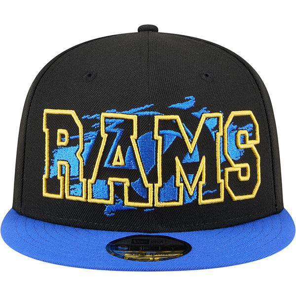 NFL Los Angeles Rams New Era Splatter 9FIFTY Snapback Hat - Just Sports