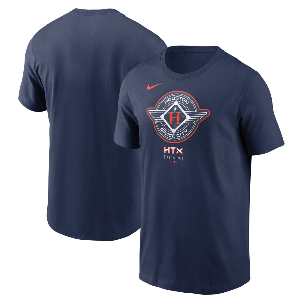 MLB Houston Astros Nike 2025 City Connect Logo Cotton T-Shirt - Navy