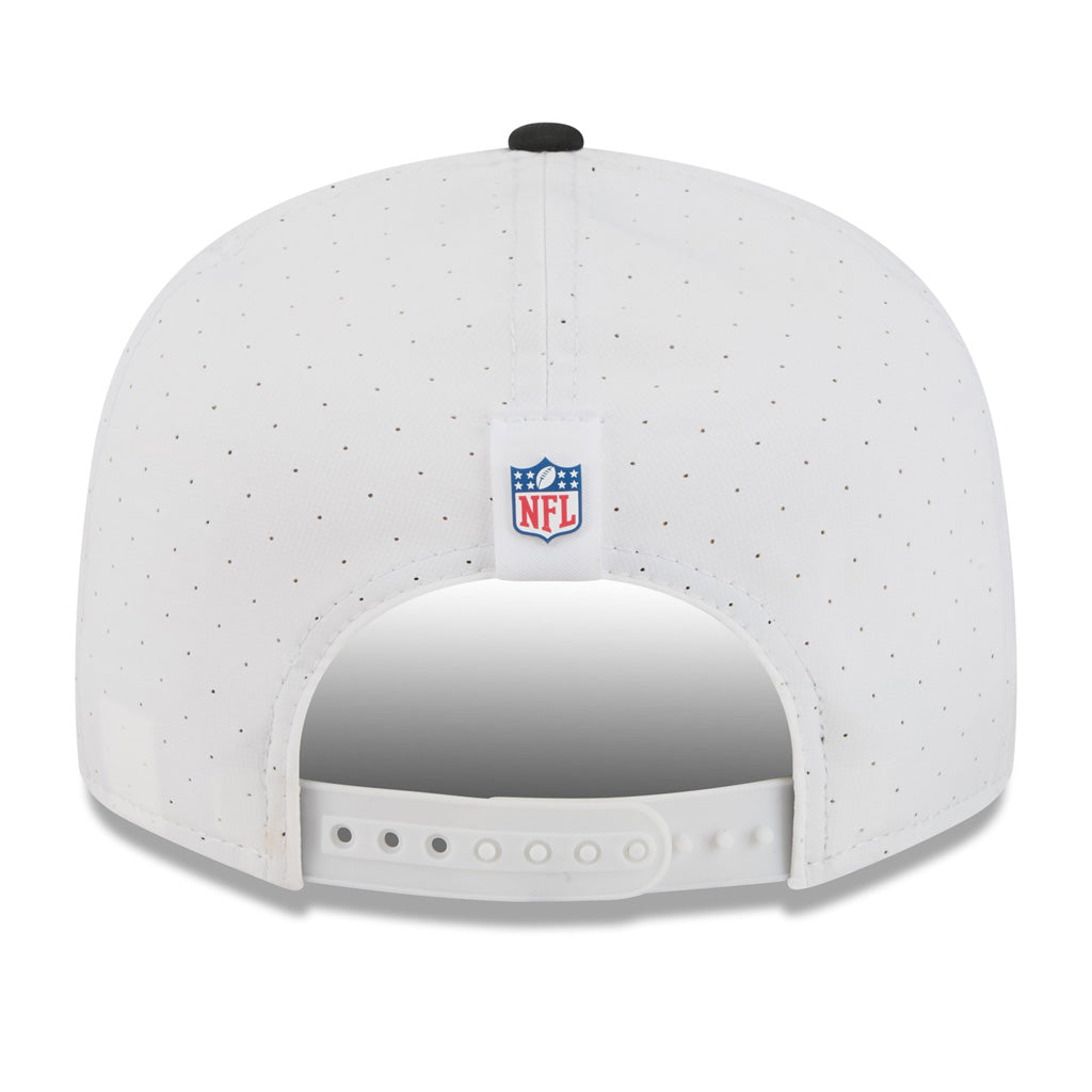 NFL Baltimore Ravens New Era 2025 Training 9FIFTY Split Panel Snapback Hat - White