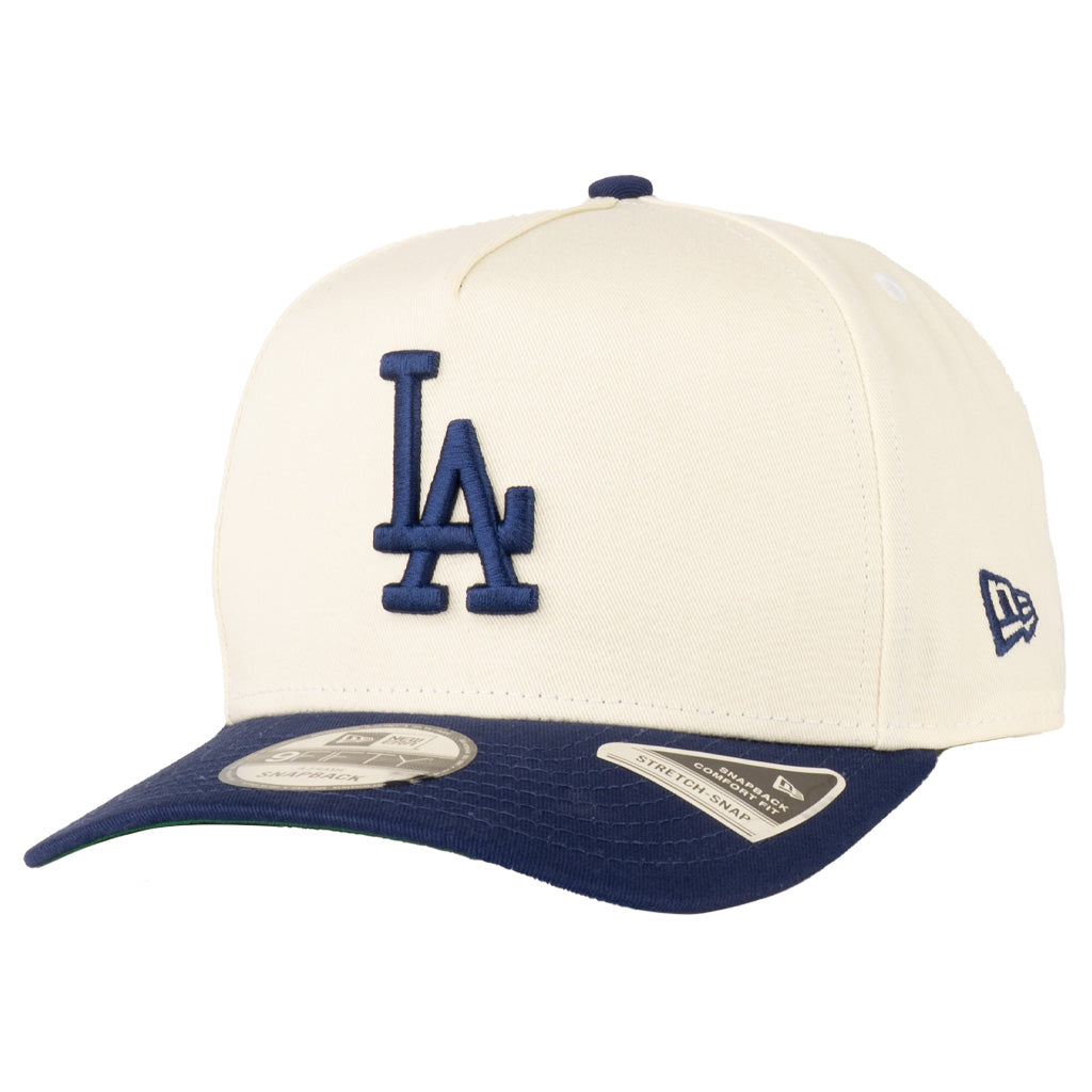 MLB Los Angeles Dodgers New Era Primary Two-Tone TC 9FIFTY A-Frame Snapback Hat - Cream