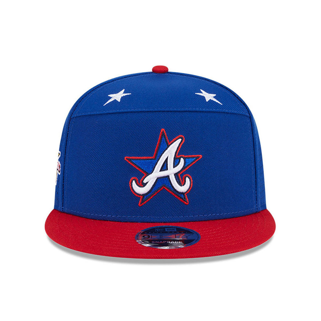 MLB Atlanta Braves New Era 2025 All Star Game Workout 9FIFTY Split Panel Snapback Hat - Blue