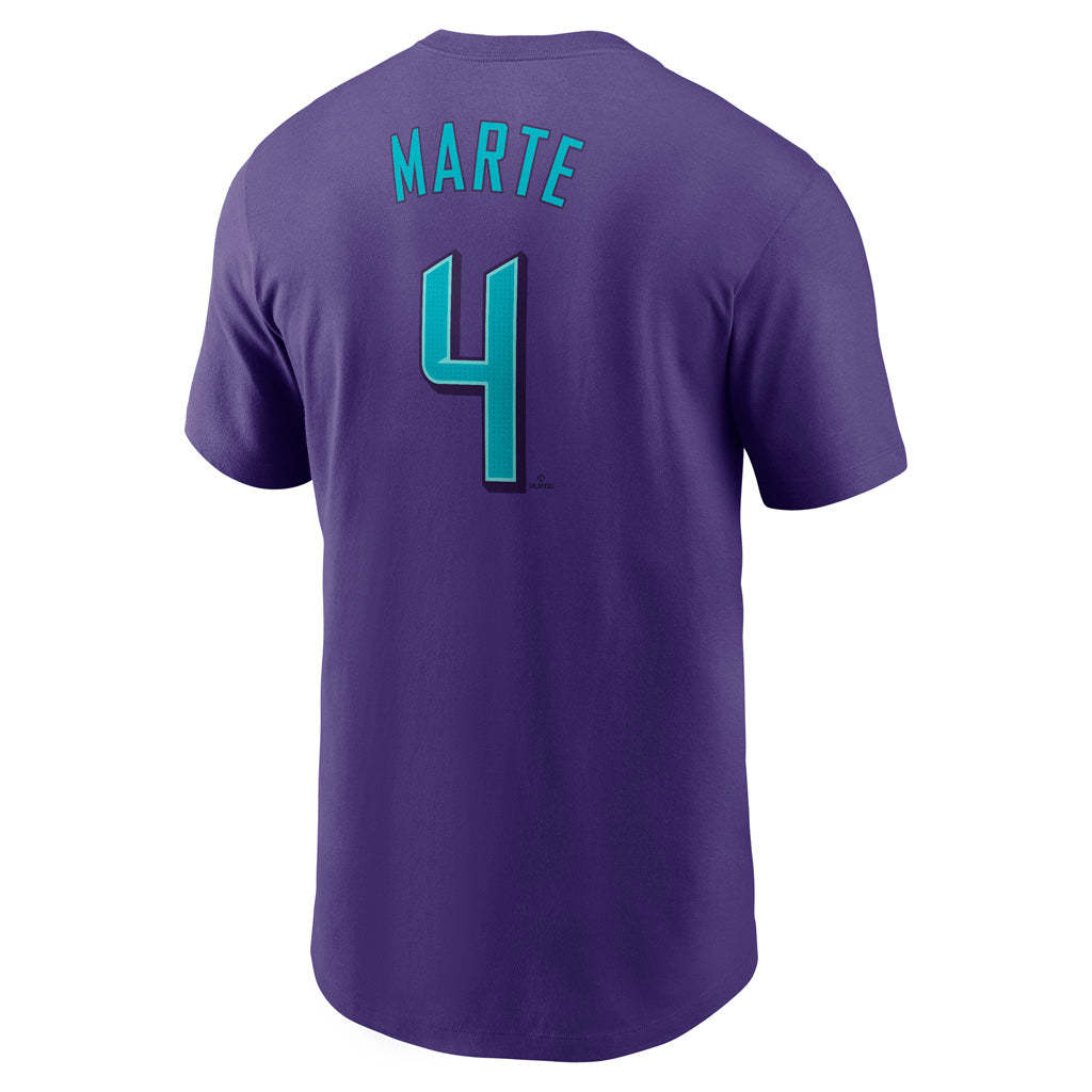 MLB Arizona Diamondbacks Ketel Marte Nike 2025 City Connect Fuse Name & Number T-Shirt - Purple